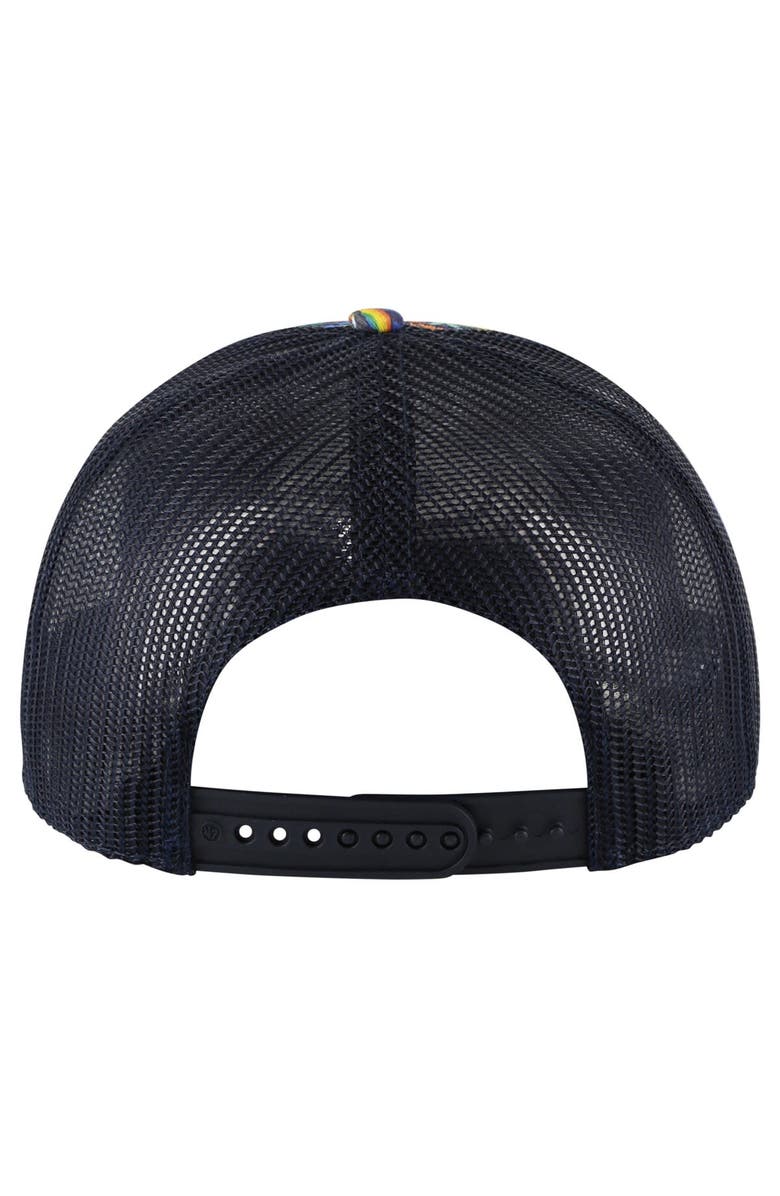 '47 Men's '47 Navy Golden State Warriors Jungle Trucker Adjustable Hat, Alternate, color,