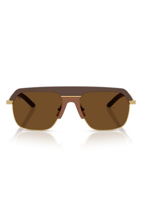 56mm Polarized Pillow Sunglasses
