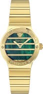 Versace Greca Logo Mother-of-Pearl Bracelet Watch, 33mm