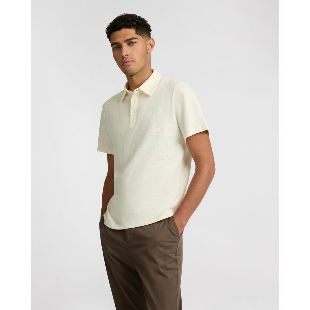 Onia Heavyweight Slub Polo In White