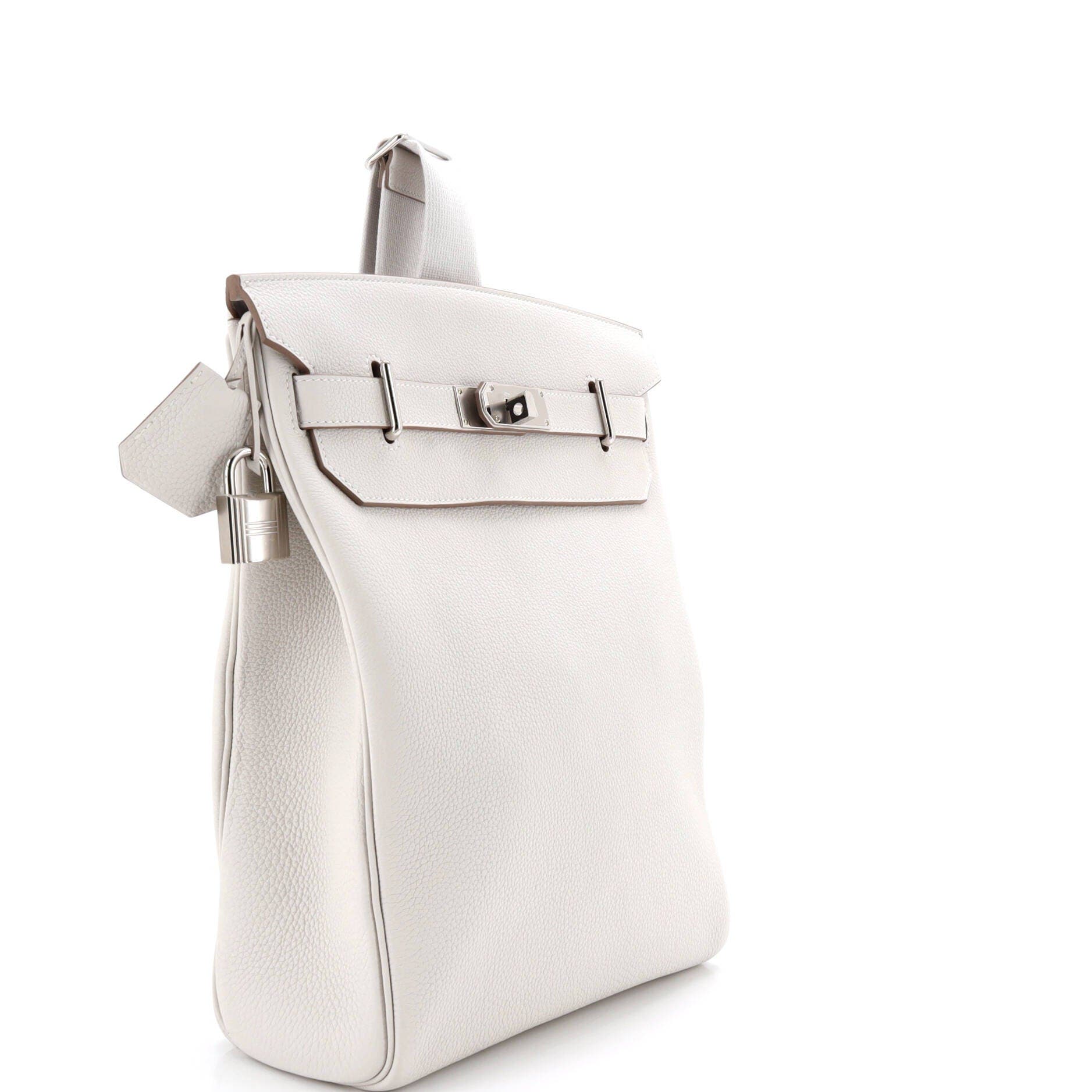 Pre-Owned Hermes Hac a Dos Backpack Togo GM, Alternate, color, Gris Pale