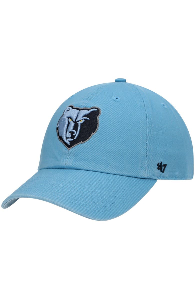 '47 Men's '47 Light Blue Memphis Grizzlies Team Clean Up Adjustable Hat, Main, color, Light Blue