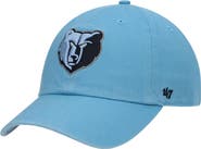 '47 Men's '47 Light Blue Memphis Grizzlies Team Clean Up Adjustable Hat
