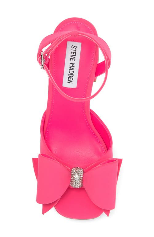 Steve Madden Aerin Bow Platform Sandal In Pink