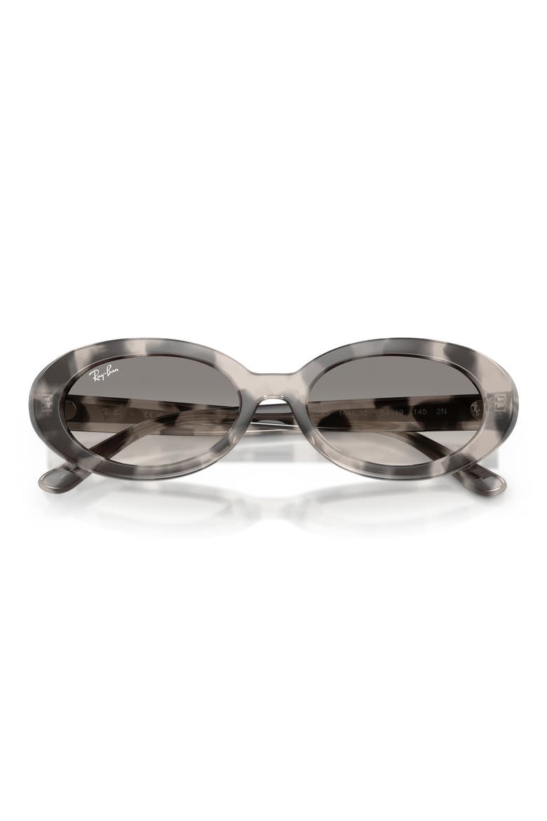 54mm Gradient Oval Sunglasses, Alternate, color, OPAL GREY HAVANA / CLEAR GREY