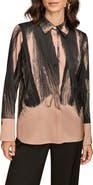 Donna Karan New York Print Satin Blouse
