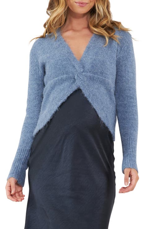 Nala Twist Front Maternity/Nursing Sweater