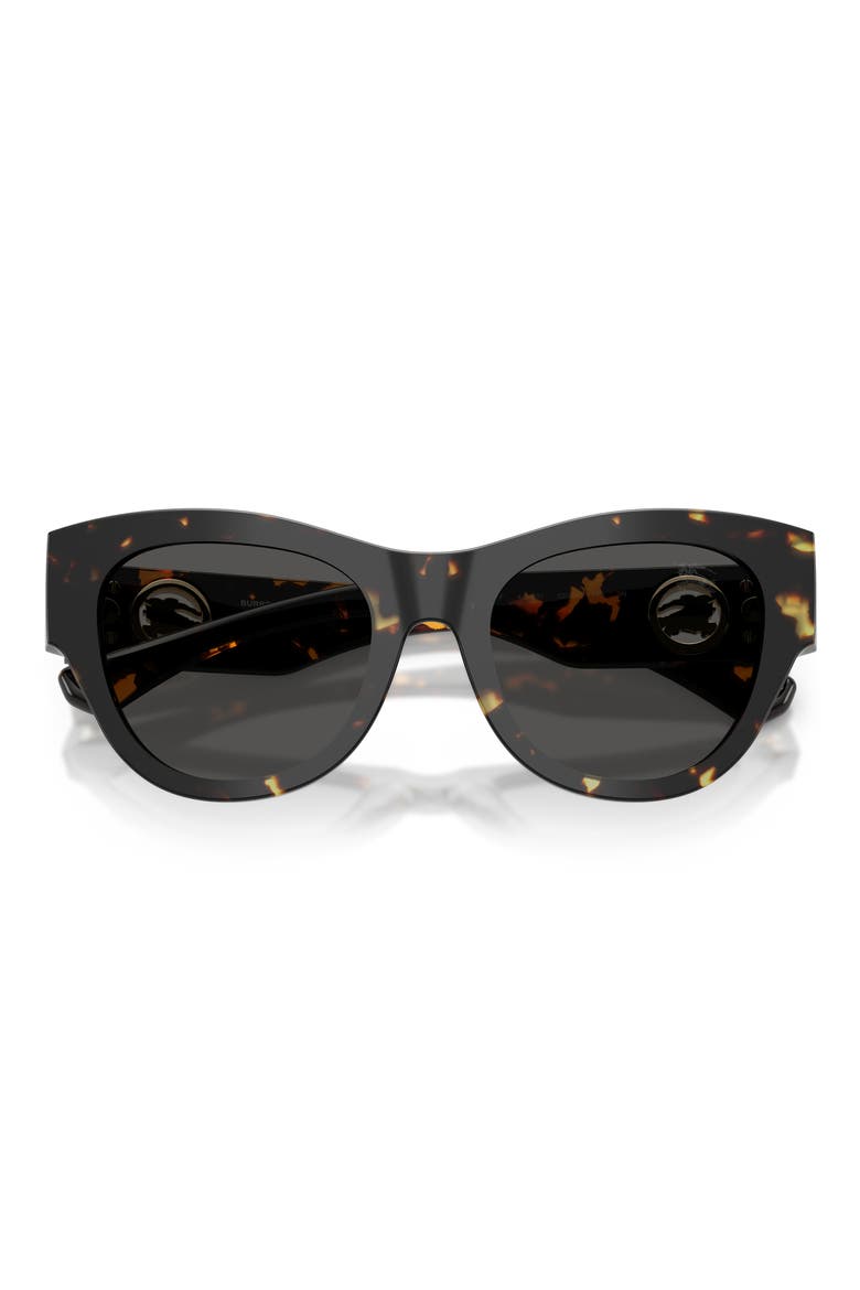 52mm Round Sunglasses, Alternate, color, YELLOW HAVANA / DARK GREY
