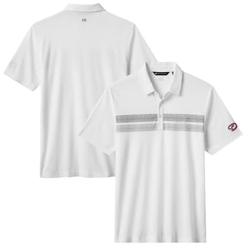 Men's TravisMathew White Arizona Diamondbacks Top Recruit Tri-Blend Polo