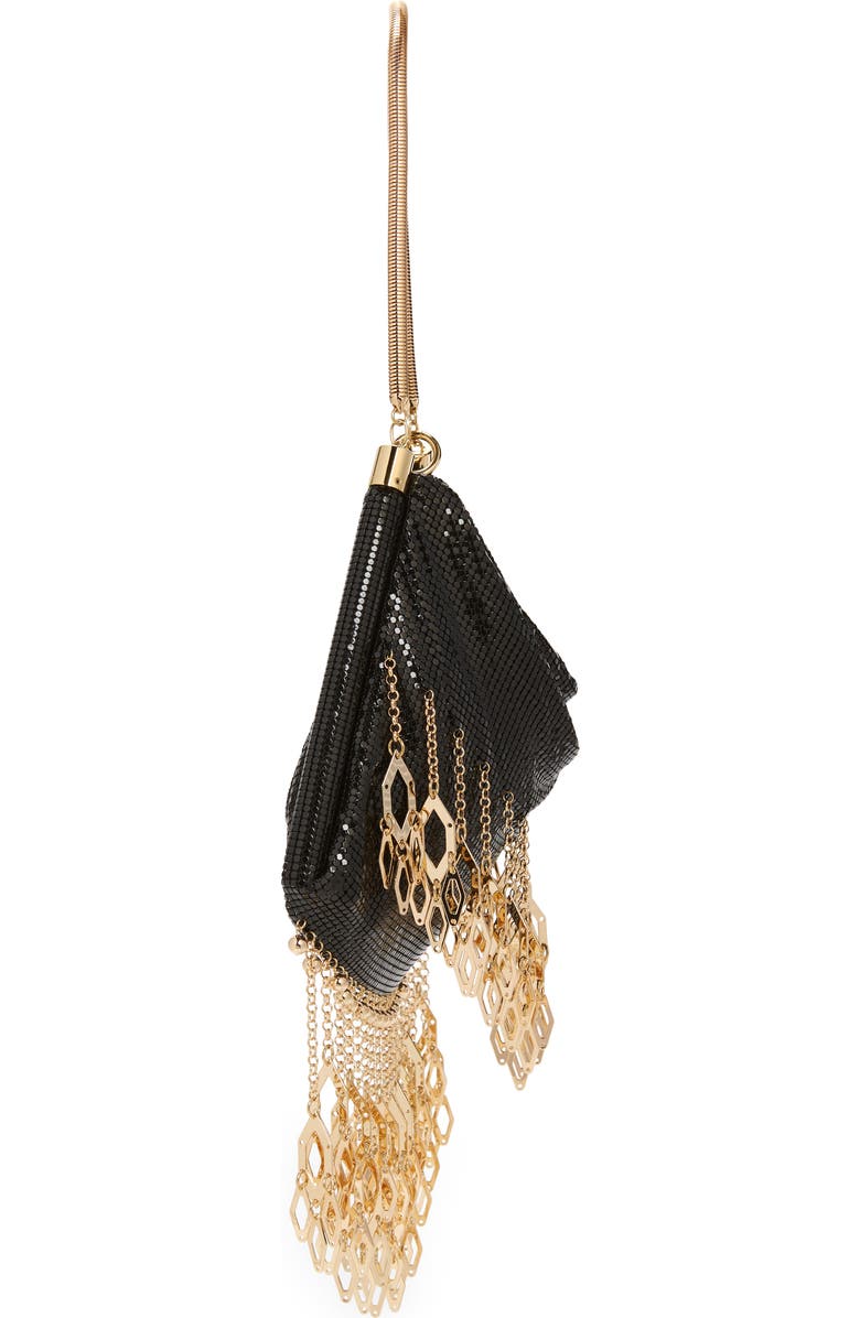 Rabanne Fringe Metal Mesh Shoulder Bag, Alternate, color,