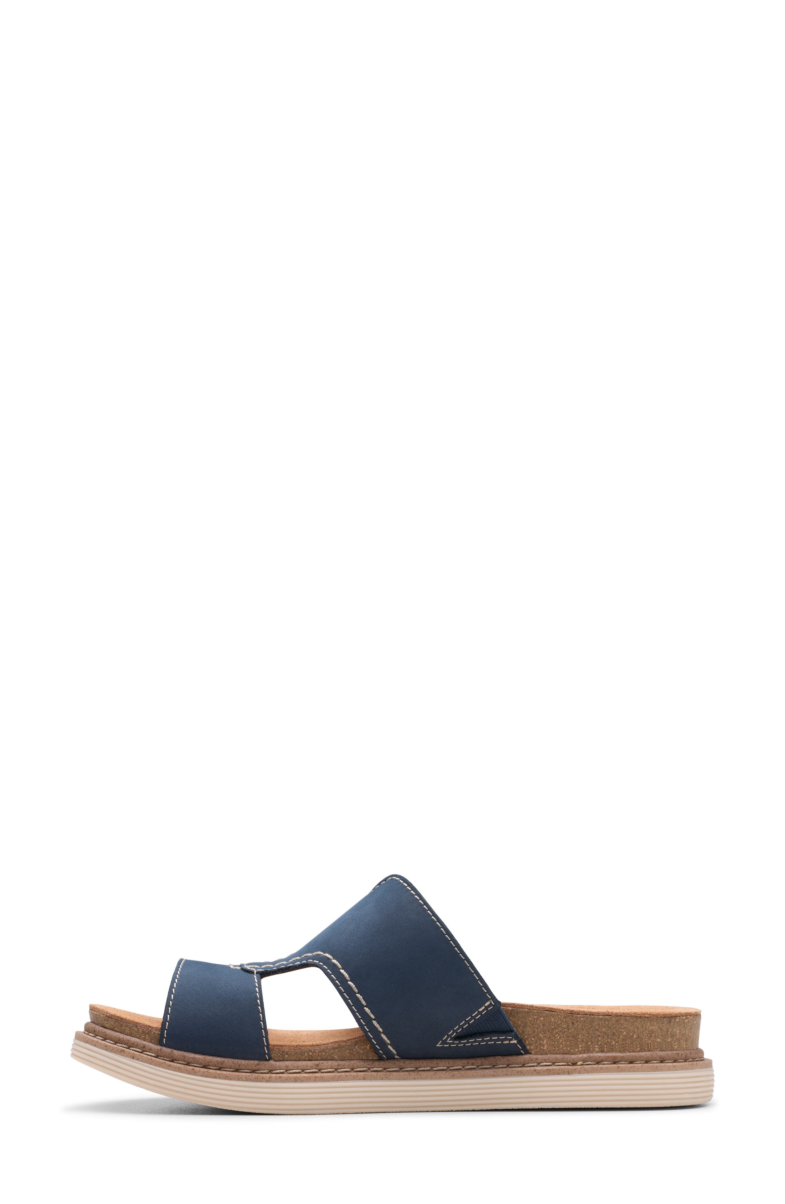 Clarks<sup>®</sup> Arwell Walk Slide Sandal, Alternate, color, Navy Nubuck
