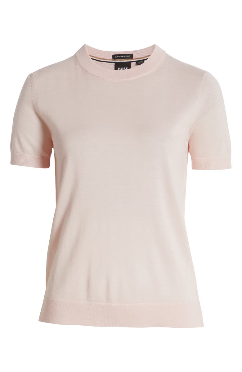 BOSS Falyssiasi Virgin Wool T-Shirt Sweater, Alternate, color, 