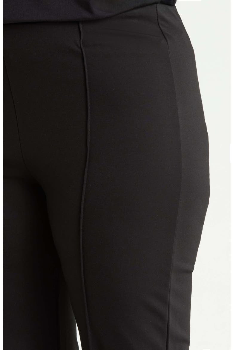 Pintuck Ponte Trousers, Alternate, color, BLACK