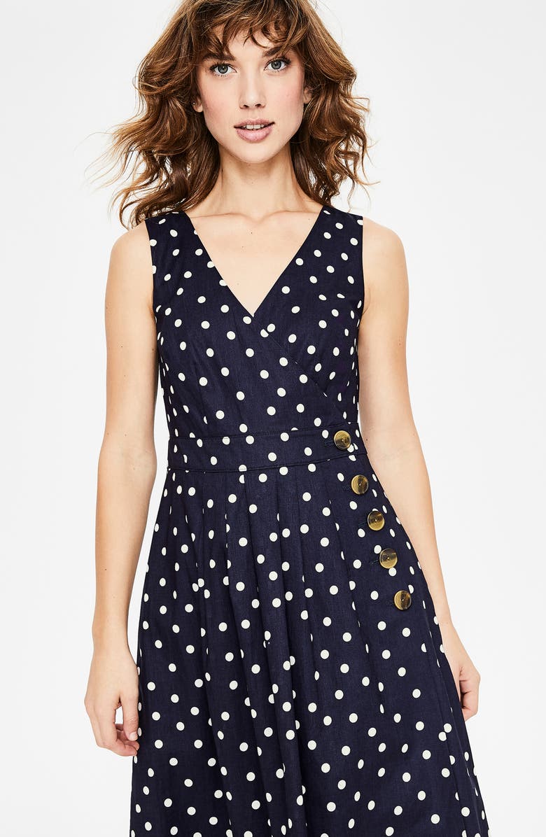 Boden Arwen Wrap Midi Dress, Alternate, color,