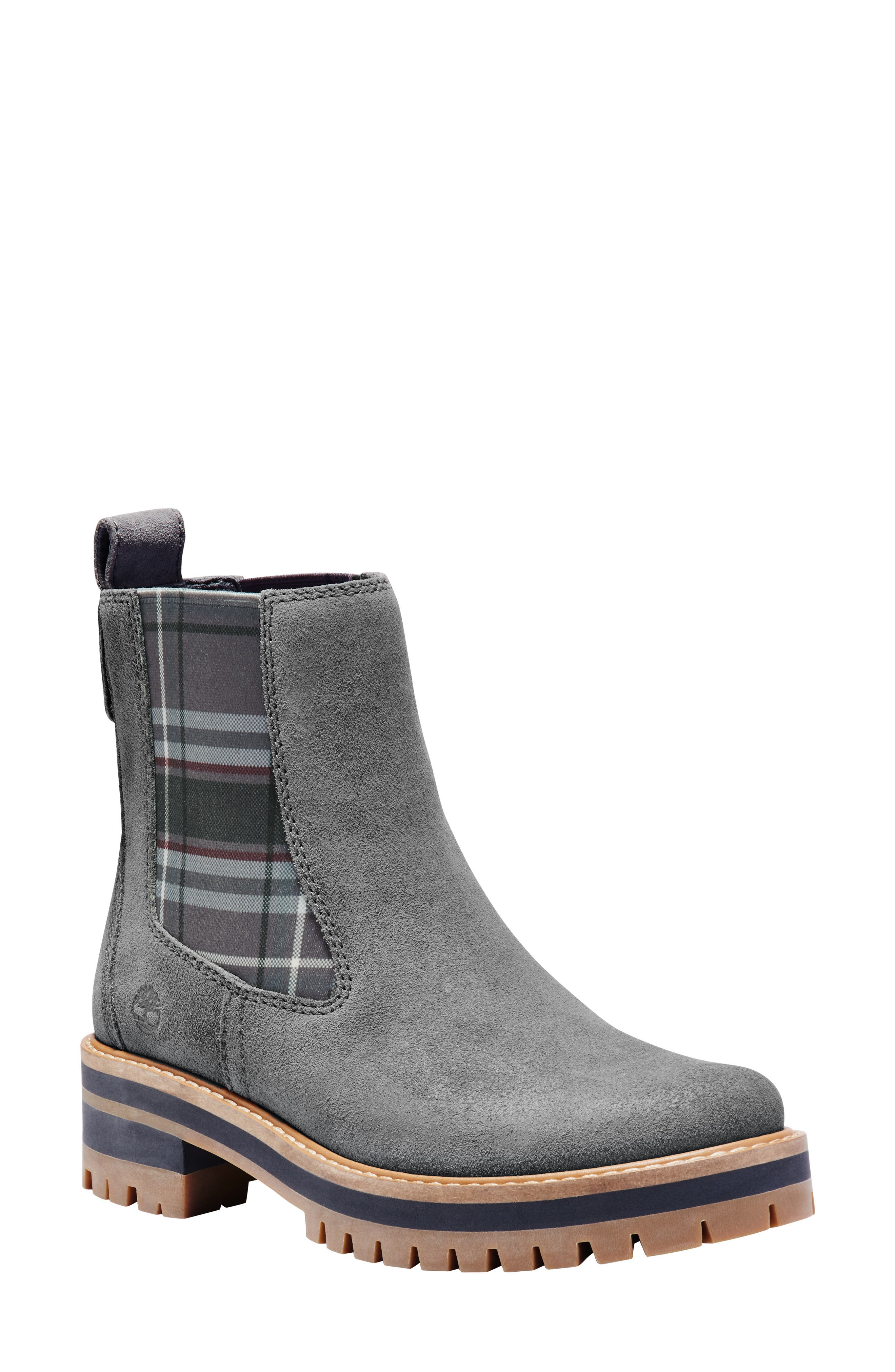 Courmayeur Valley Chelsea Boot, Main, color, DARK GREY NUBUCK