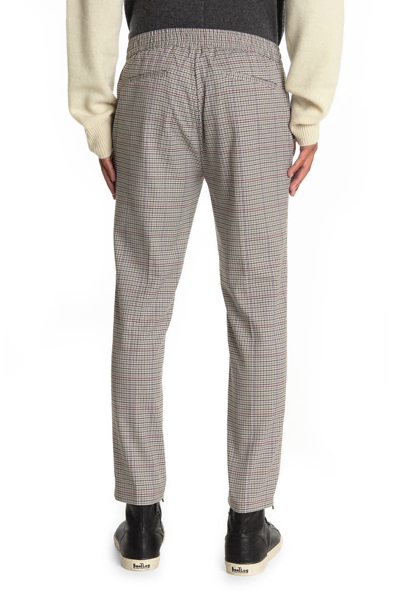 Men's Checkered Skinny Fit Pants, Alternate, color, BEIGE MULTI