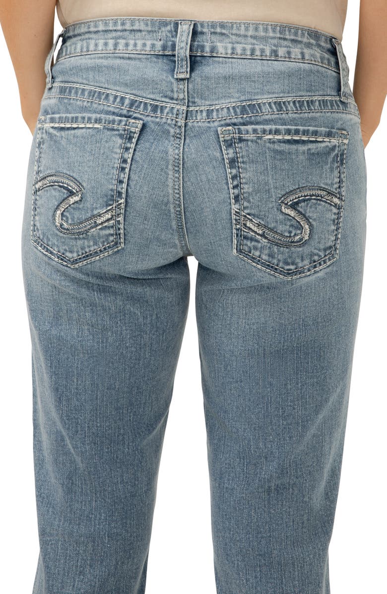 Silver Jeans Co. Curvy Mid Rise Boyfriend Jeans, Alternate, color, 