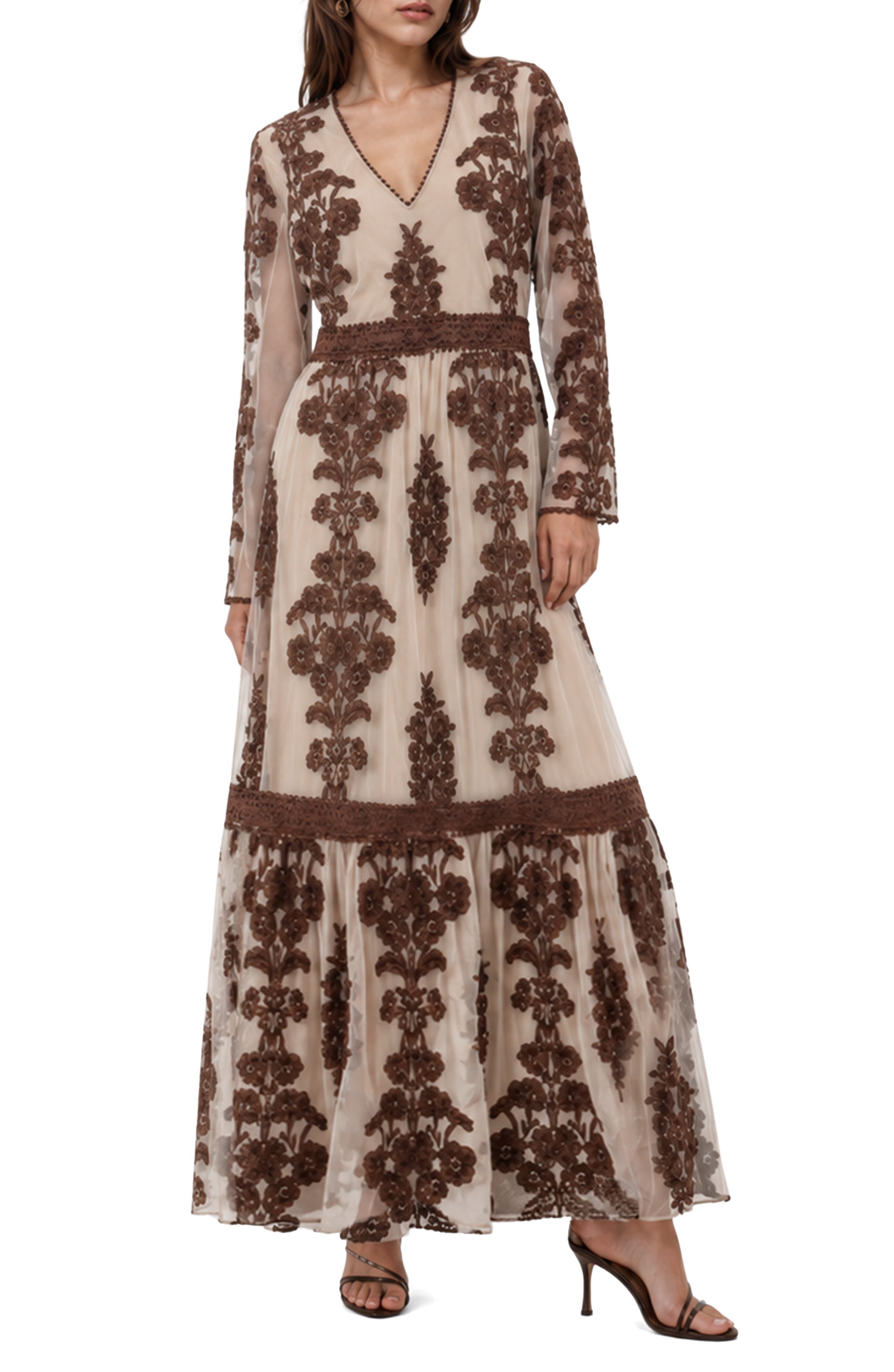 Anastasia Embroidered Maxi Dress
