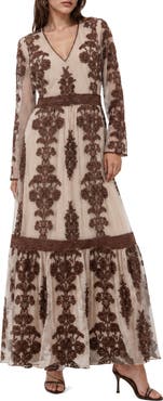 BY DESIGN Anastasia Embroidered Maxi Dress