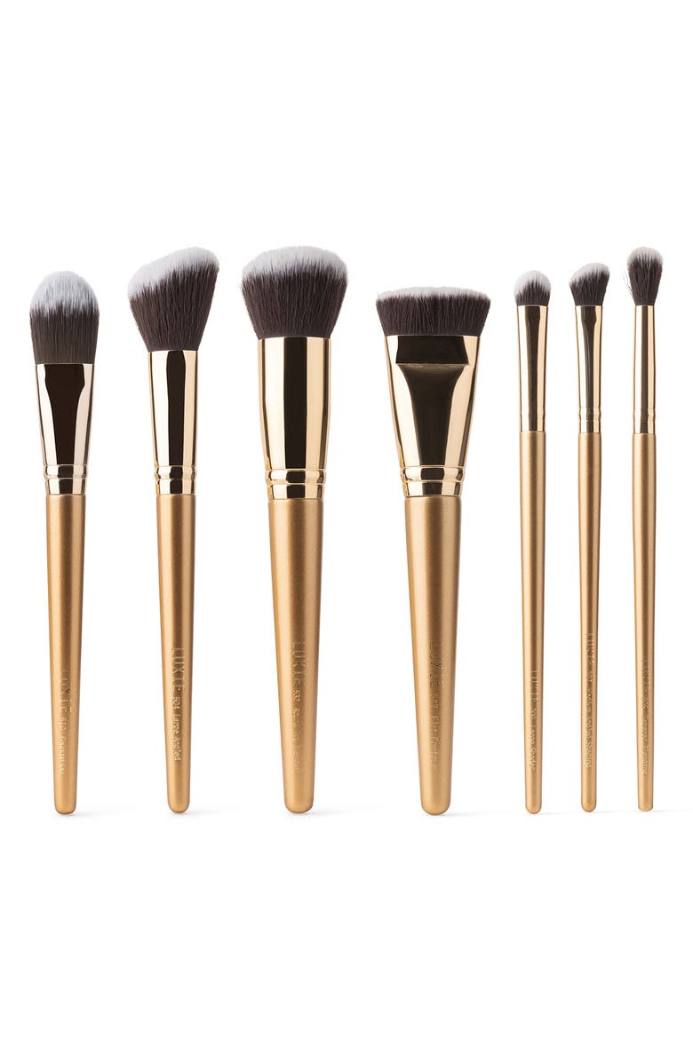 Luxie Golden Glow Brush Set (Nordstrom Exclusive) USD $122 Value, Alternate, color, 