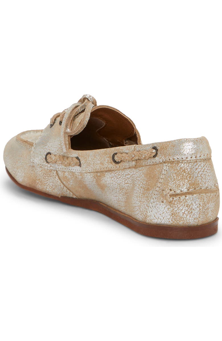 Lucky Brand Tineera Boat Shoe, Alternate, color, Silver Foil Print