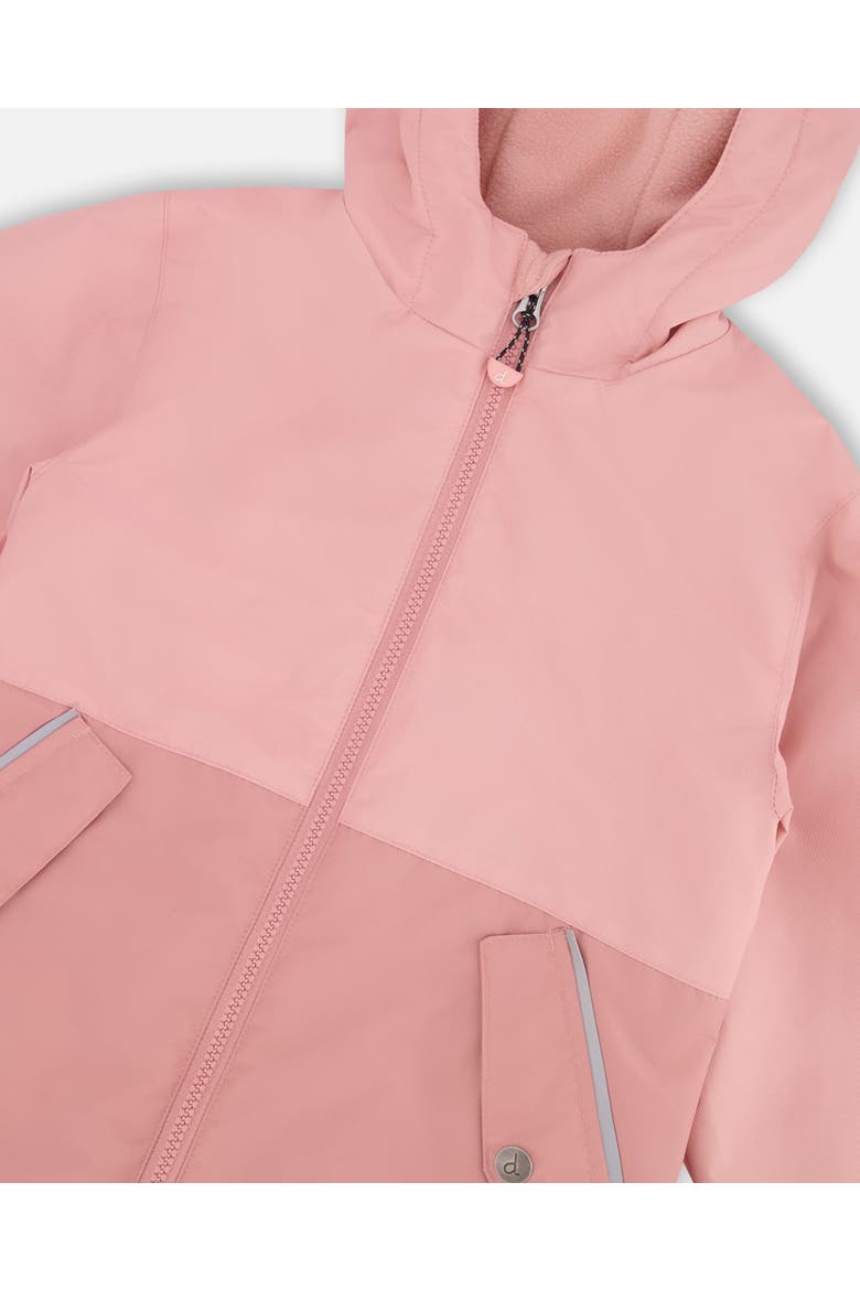 Girl Mid-Season Flap Pockets Jacket in Recycled Polyester, Alternate, color, Light Pink