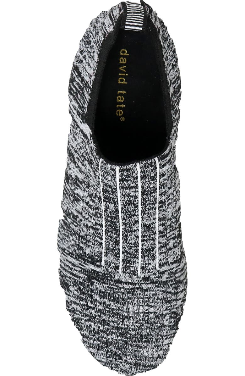 David Tate Melrose Stretch Knit Sneaker, Alternate, color, Black