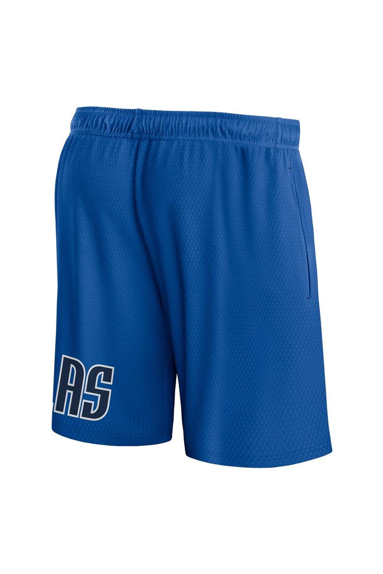 Men's Fanatics Branded Royal Dallas Mavericks Free Throw Mesh Shorts, Alternate, color, Royal