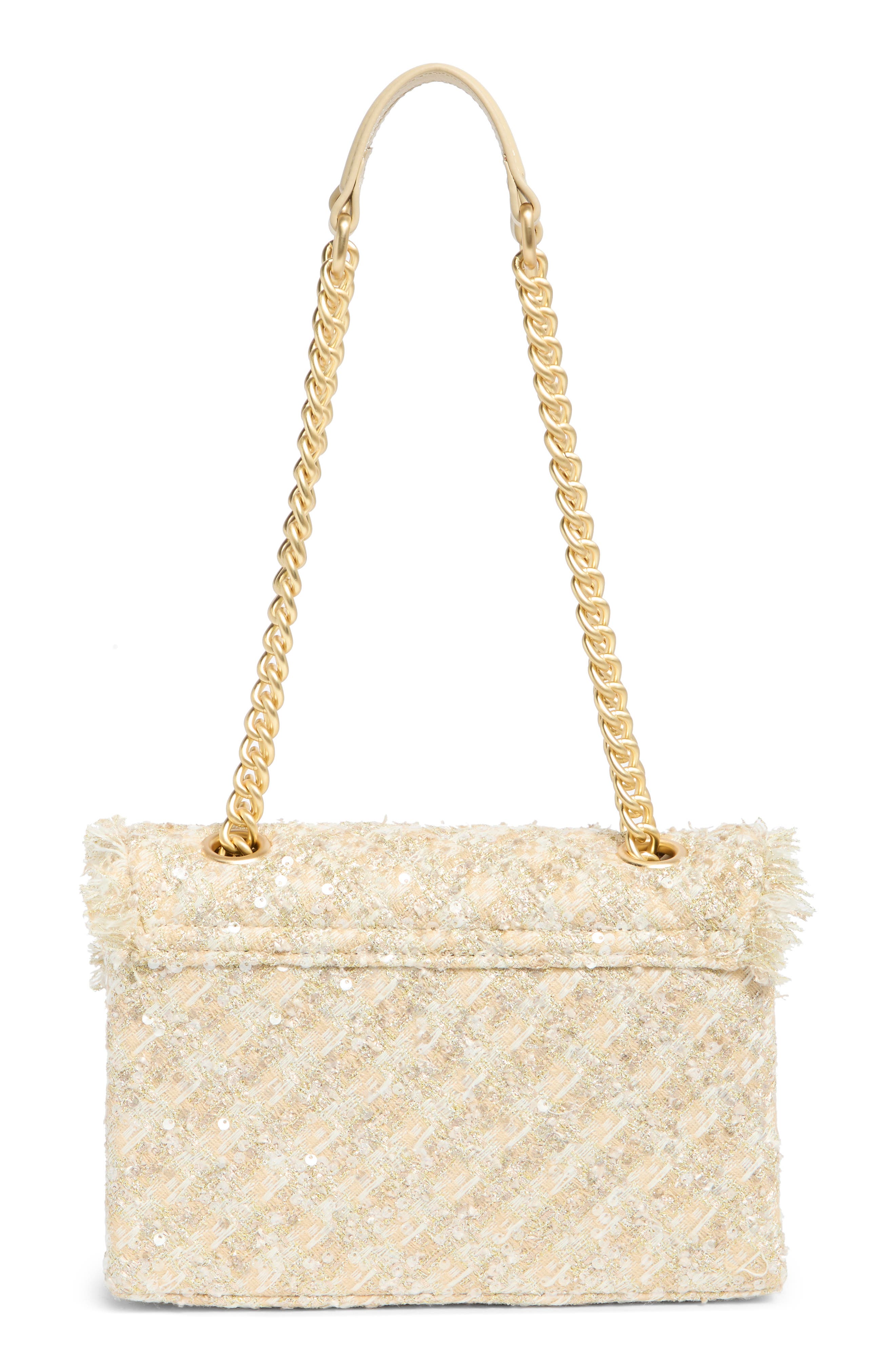 Kurt Geiger London Brixton Tweed Lock Shoulder Bag, Alternate, color, 