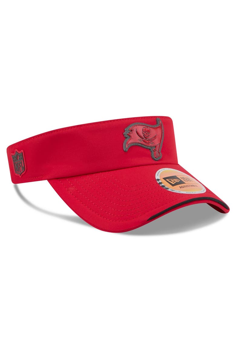 Men's New Era Red Tampa Bay Buccaneers 2026 Sideline Adjustable Visor, Main, color, Red