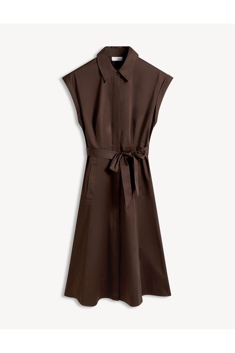 Kristen Belted Shirt Dress, Alternate, color, Alderbrown