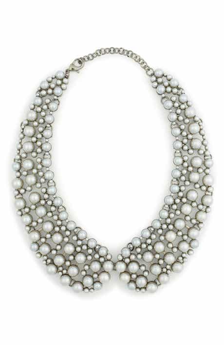 EYE CANDY LOS ANGELES Diana Imitation Pearl Collar Necklace