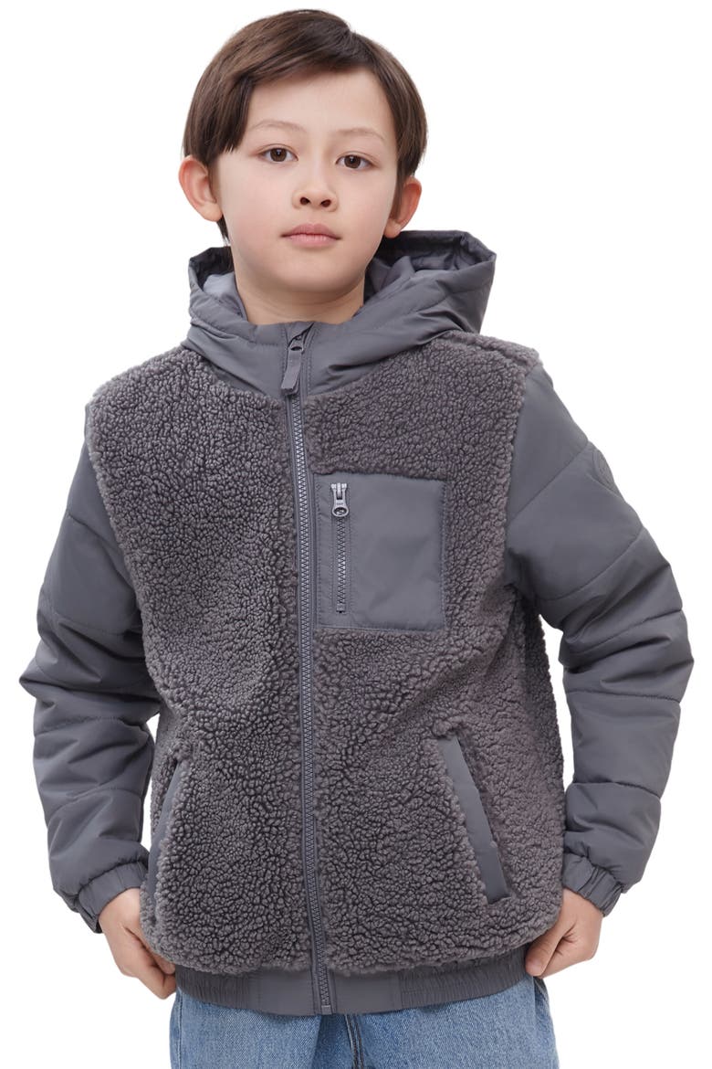 Kids' Fleece Jacket, Main, color, Grey
