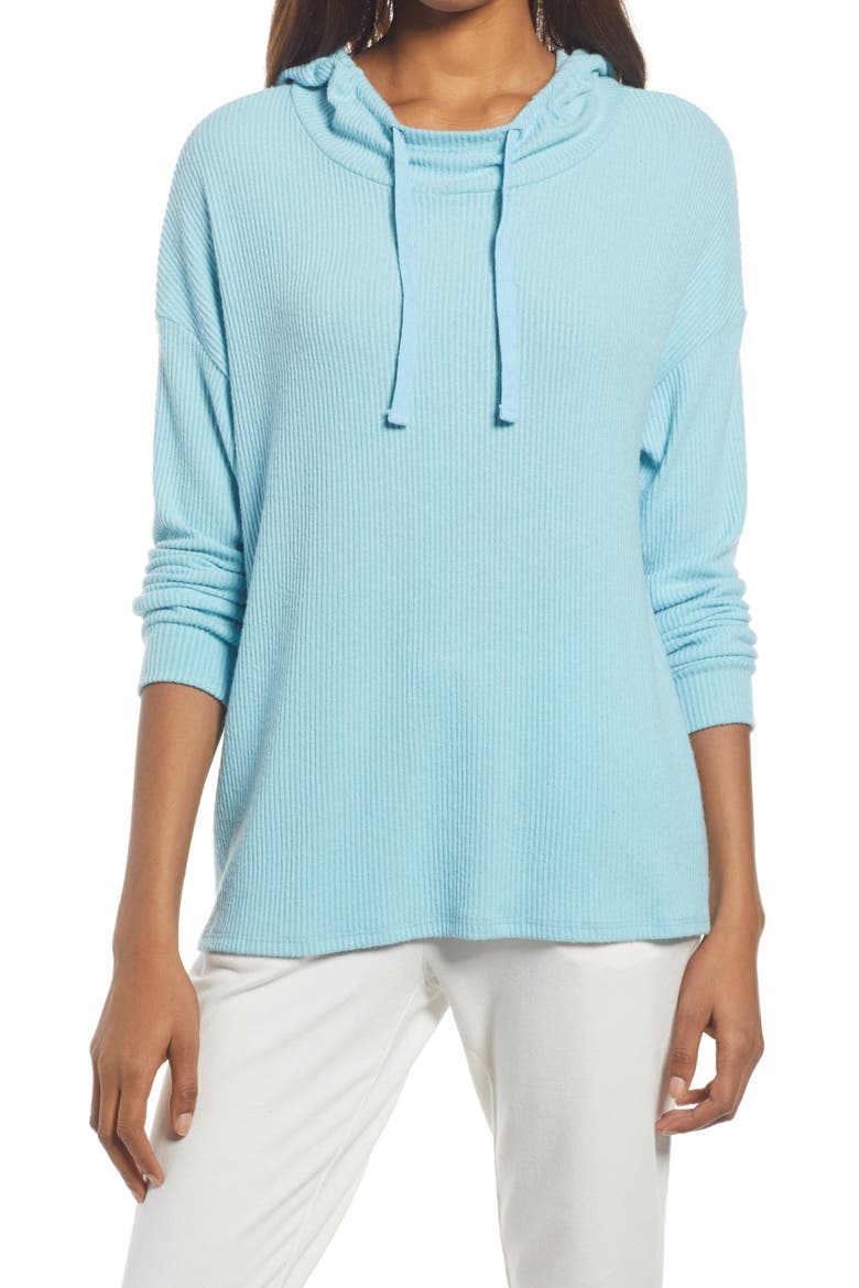Hooded Pullover, Main, color, BLUE MILKY