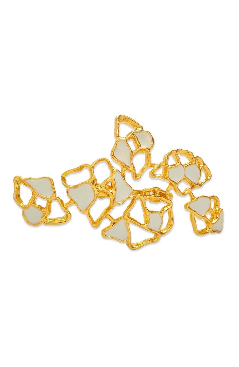 Dhwani Bansal GAIA BROOCH, Main, color, 