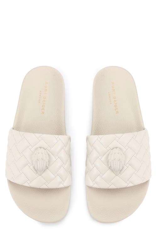 Kurt Geiger London Meena Eagle Slide Sandal In Natural