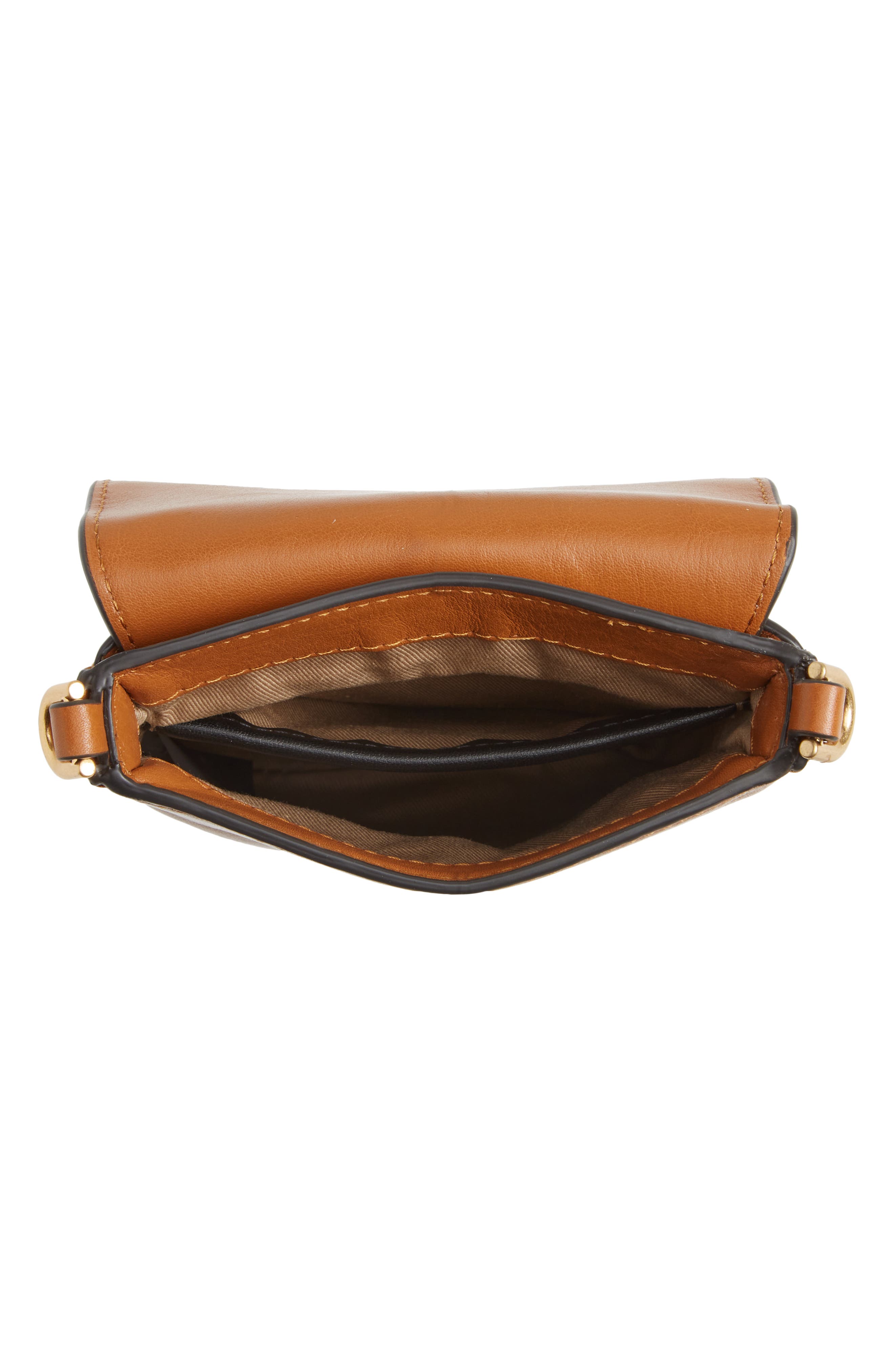 Envelope Leather Phone Crossbody Bag, Alternate, color, CARAMELLO