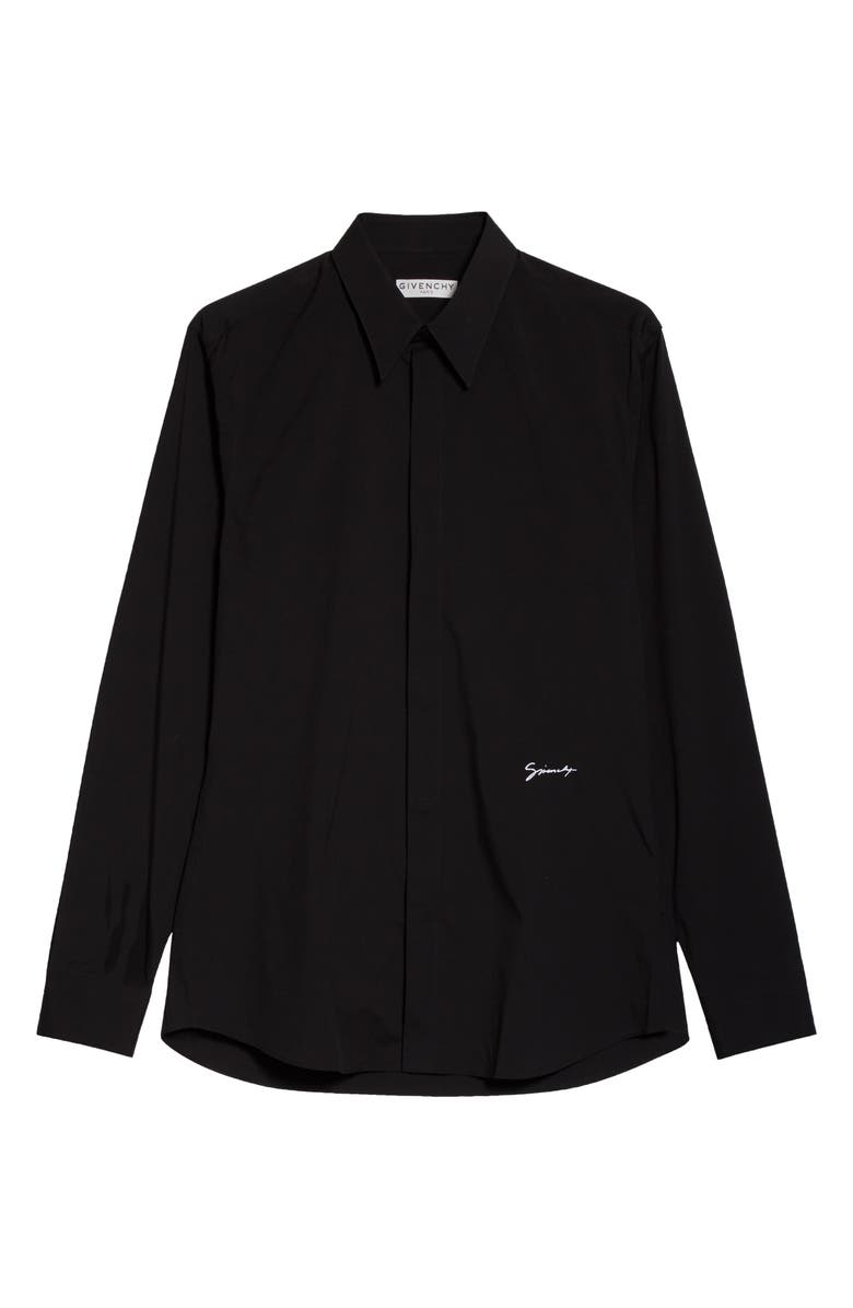 givenchy black dress shirt Givenchy Black Cotton Dress Shirt