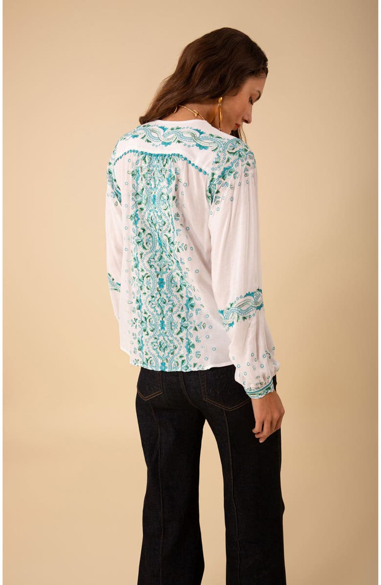 Hale Bob Cora Embroidered Top, Alternate, color,