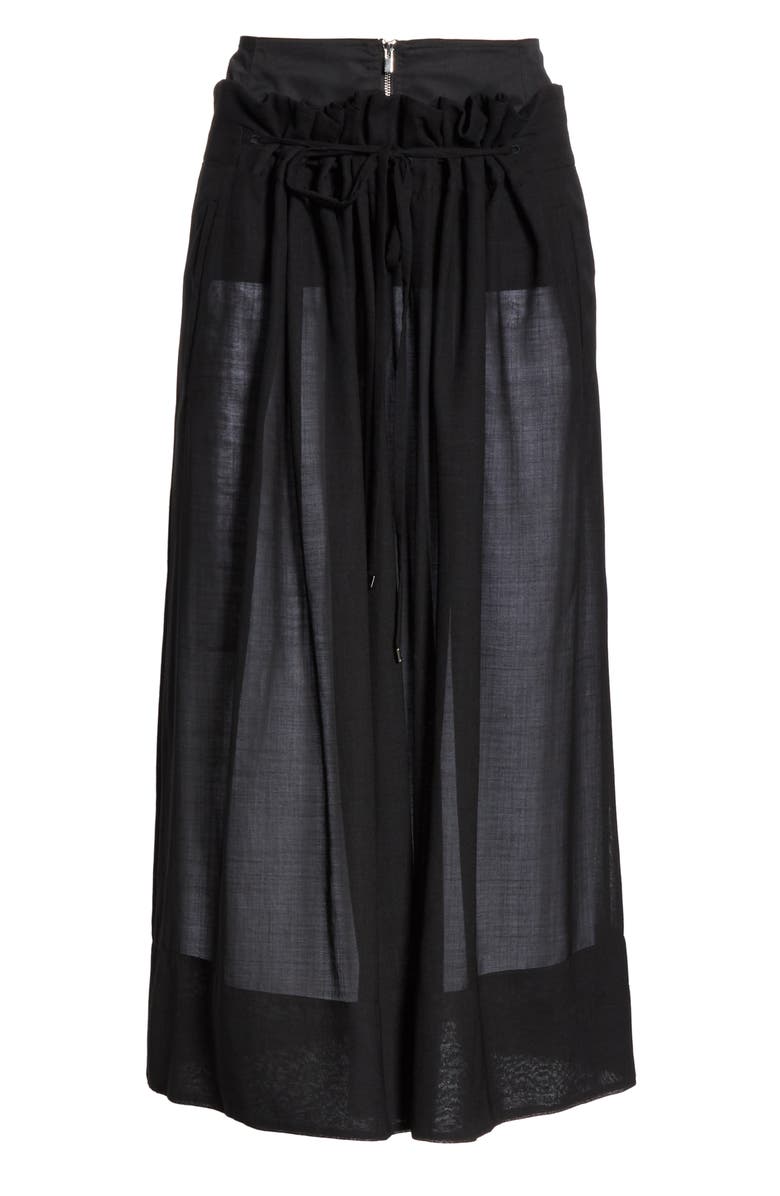 Tibi Gauze Overlay Midi Skirt, Alternate, color, 