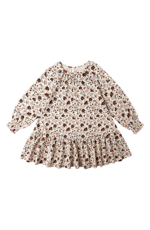 Posy Ruffle Long Sleeve Dress (Baby)