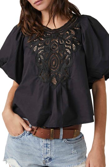 Free People - Clover Puff Shoulder Top