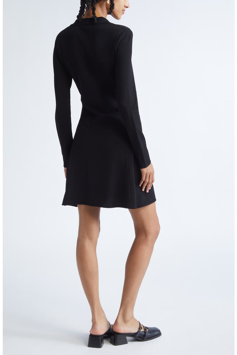 Lori Long Sleeve Knit Dress, Alternate, color, BLACK