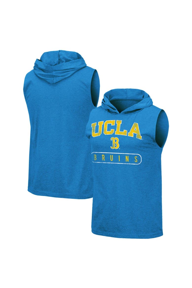 Men's Colosseum Blue UCLA Bruins Varsity Hoodie Tank Top, Alternate, color, Blue
