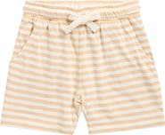 Rylee + Cru Sam Stripe Cotton Drawstring Shorts