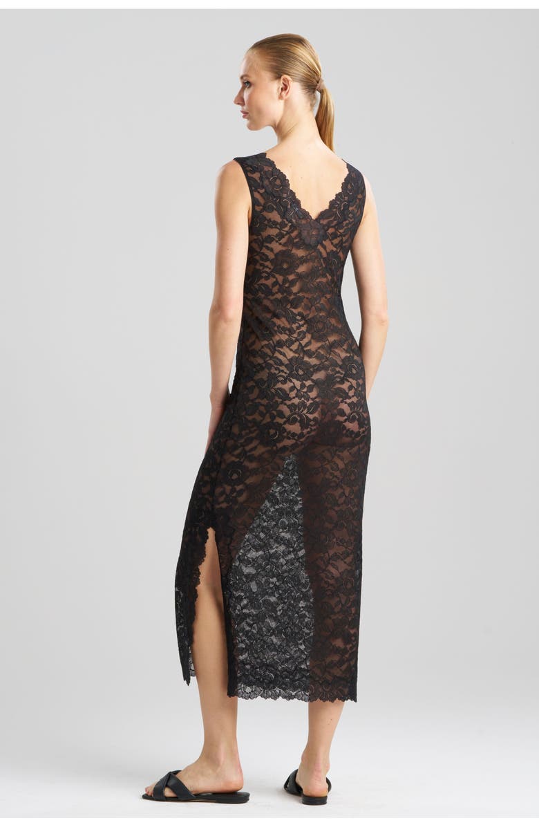 Natori PEONY Gown, Alternate, color, Black