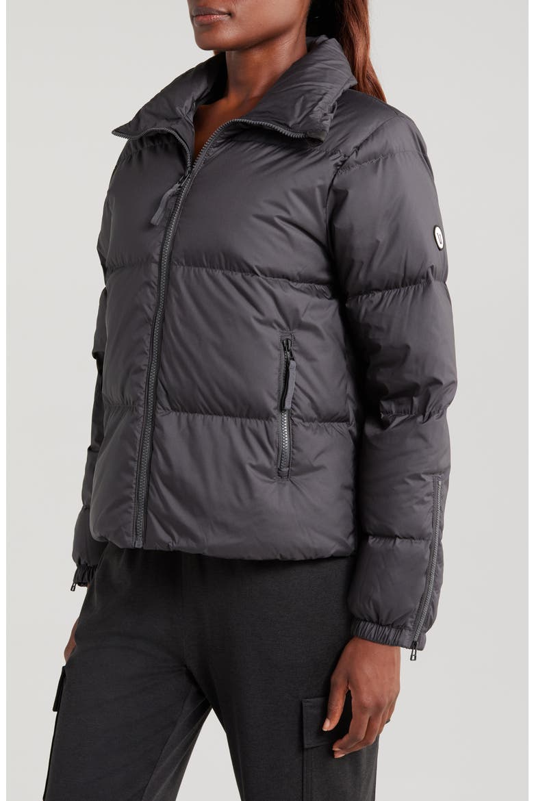 Hillside Down Jacket, Alternate, color, BLACK