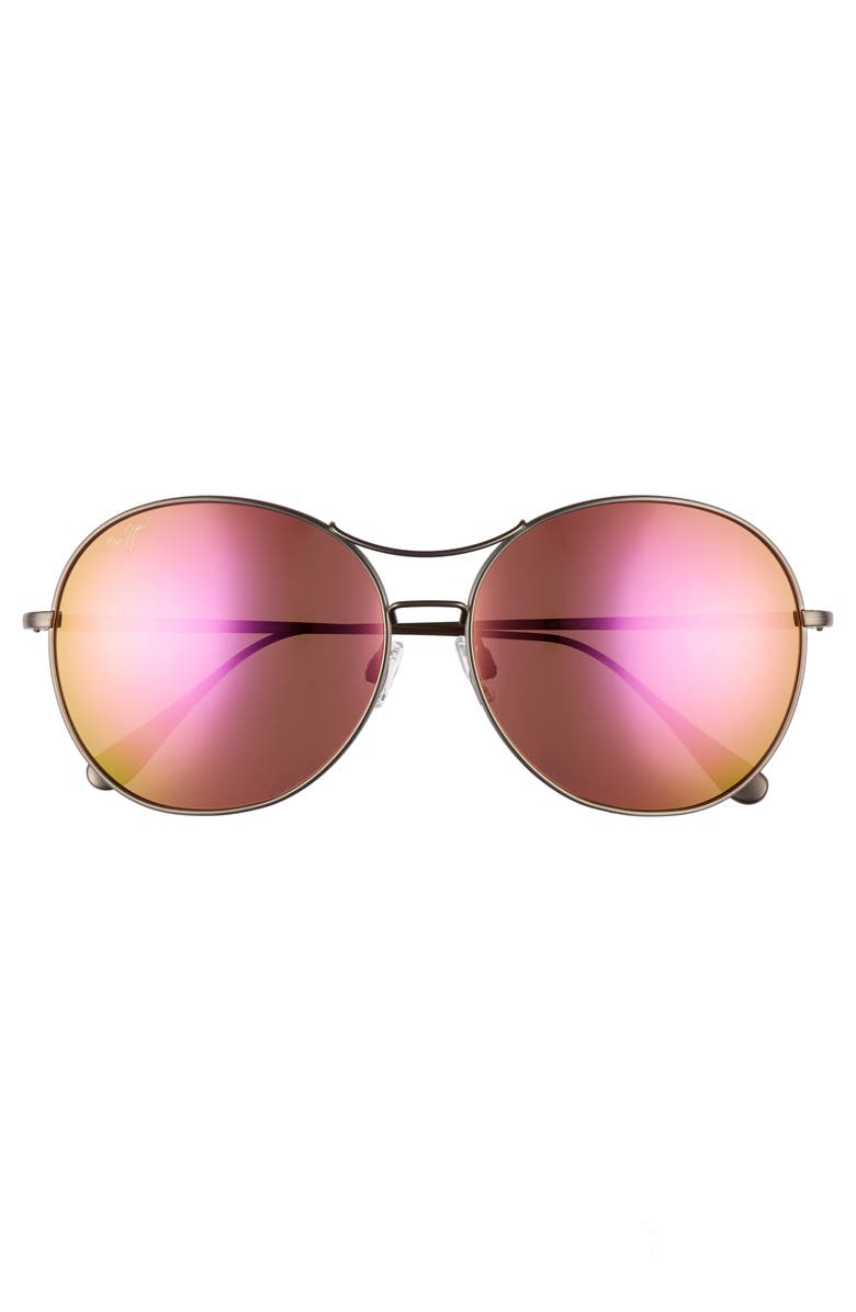 Maui Jim Opihi 61mm PolarizedPlus2<sup>®</sup> Round Sunglasses, Alternate, color, 