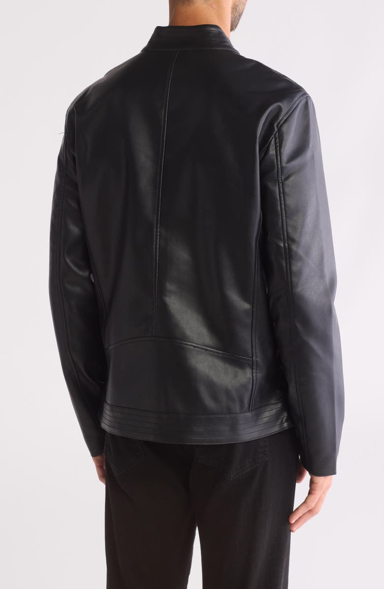 Slate & Stone Faux Leather Racer Jacket, Alternate, color, 