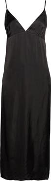 NACKIYÈ Lily Raw Edge Satin Slipdress
